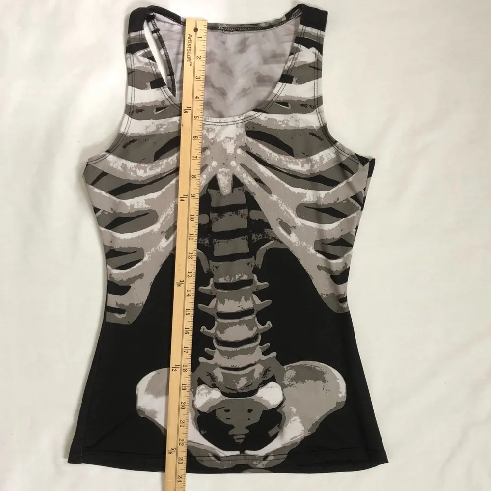 Skeleton woman’s spandex tank top - Picture 4 of 9